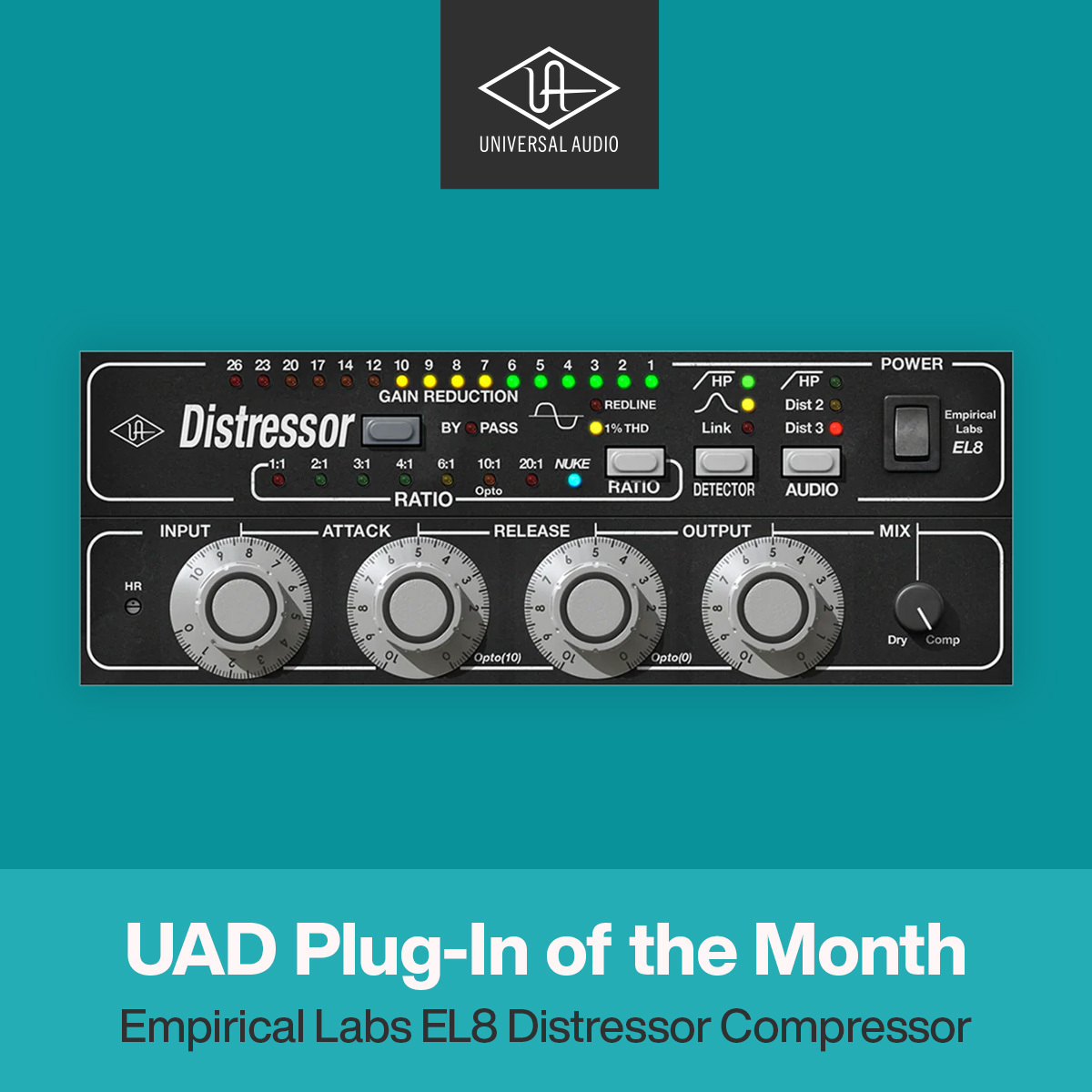 UAD Plug-In of the Month Empirical Labs EL8 Distressor Compressor